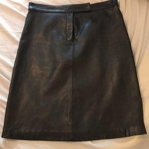 Black Leather Skirt